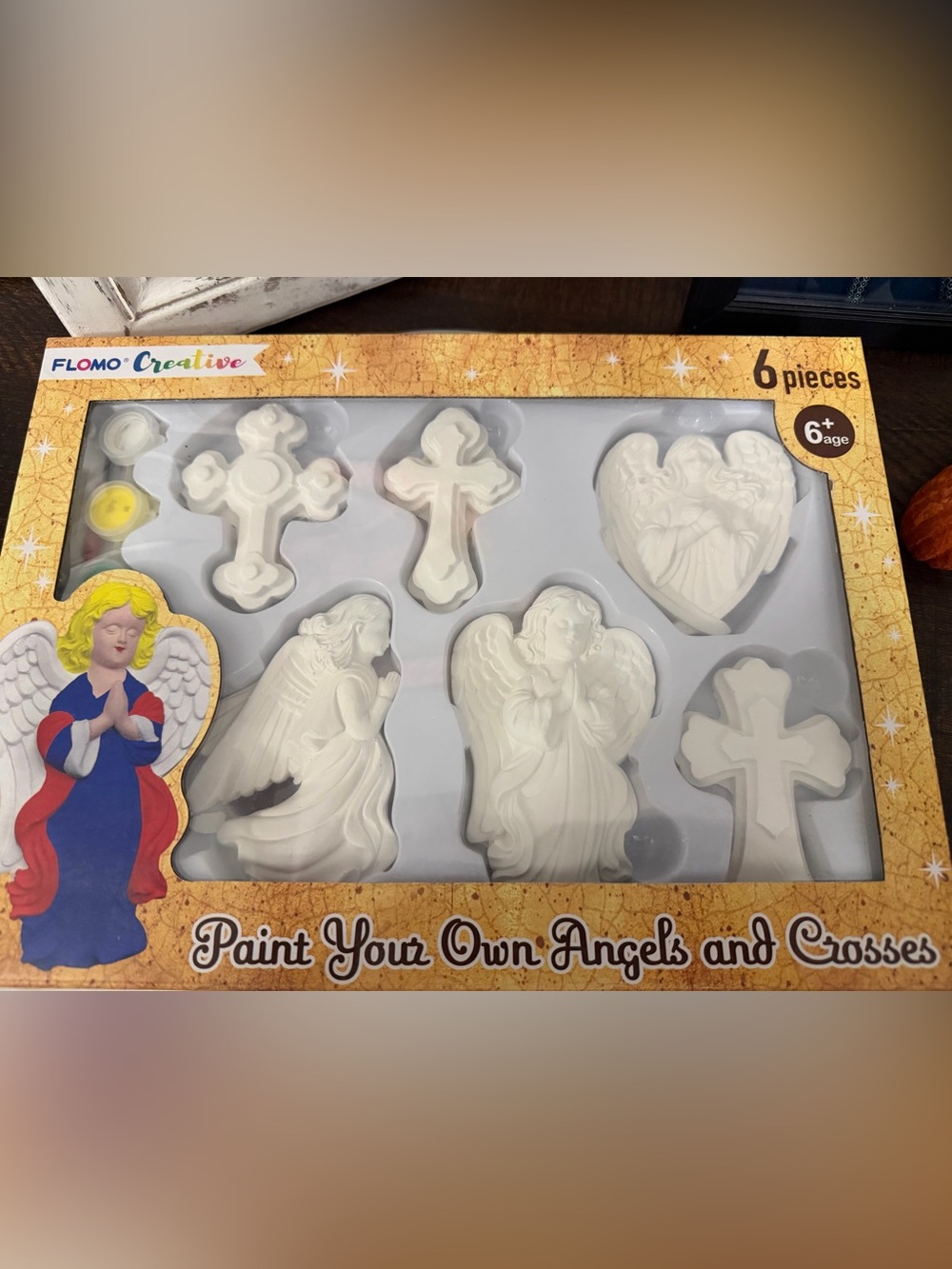 Flomo Paint Your Own Angels and Crosses Craft Kit